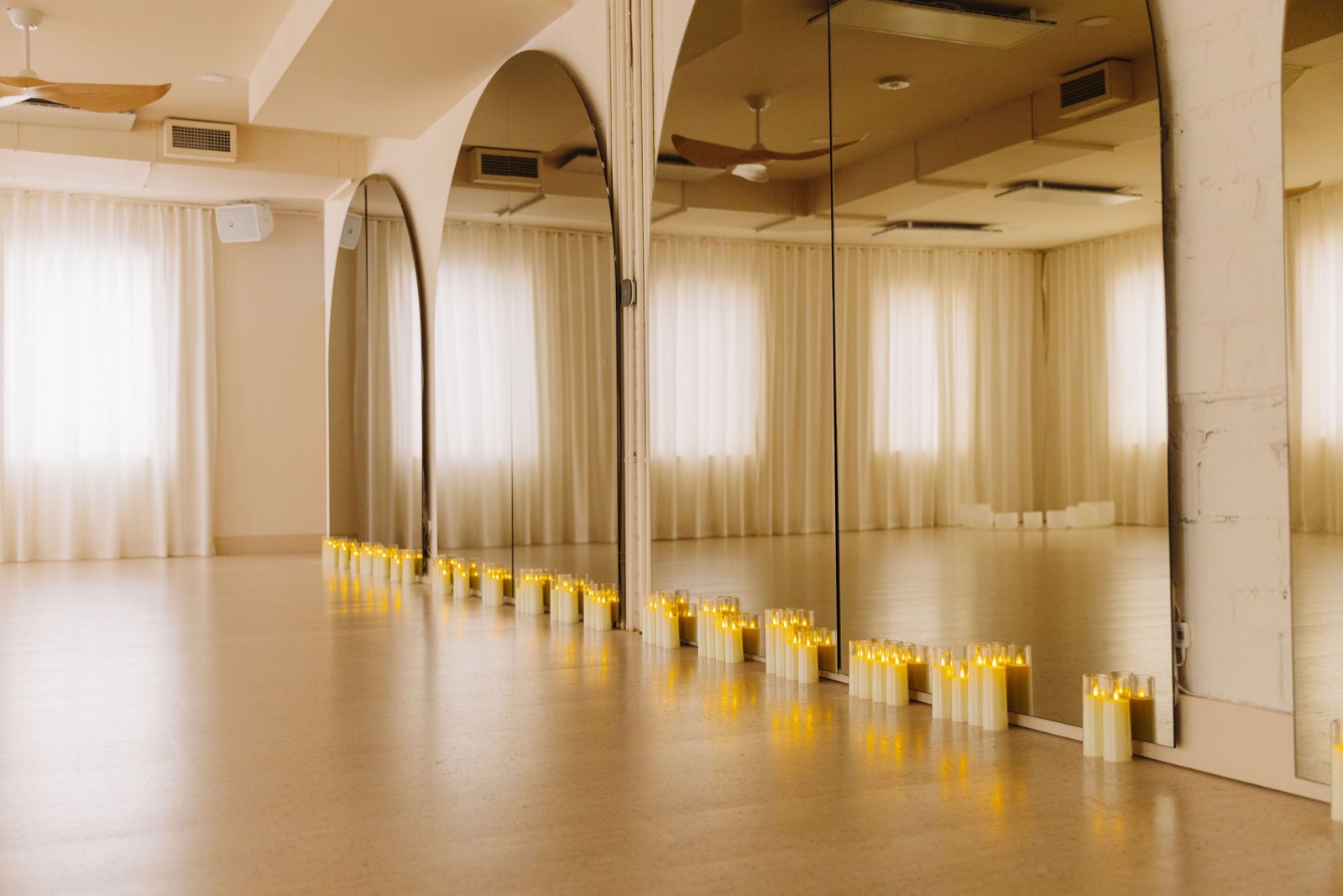 Temple mat room from the corner